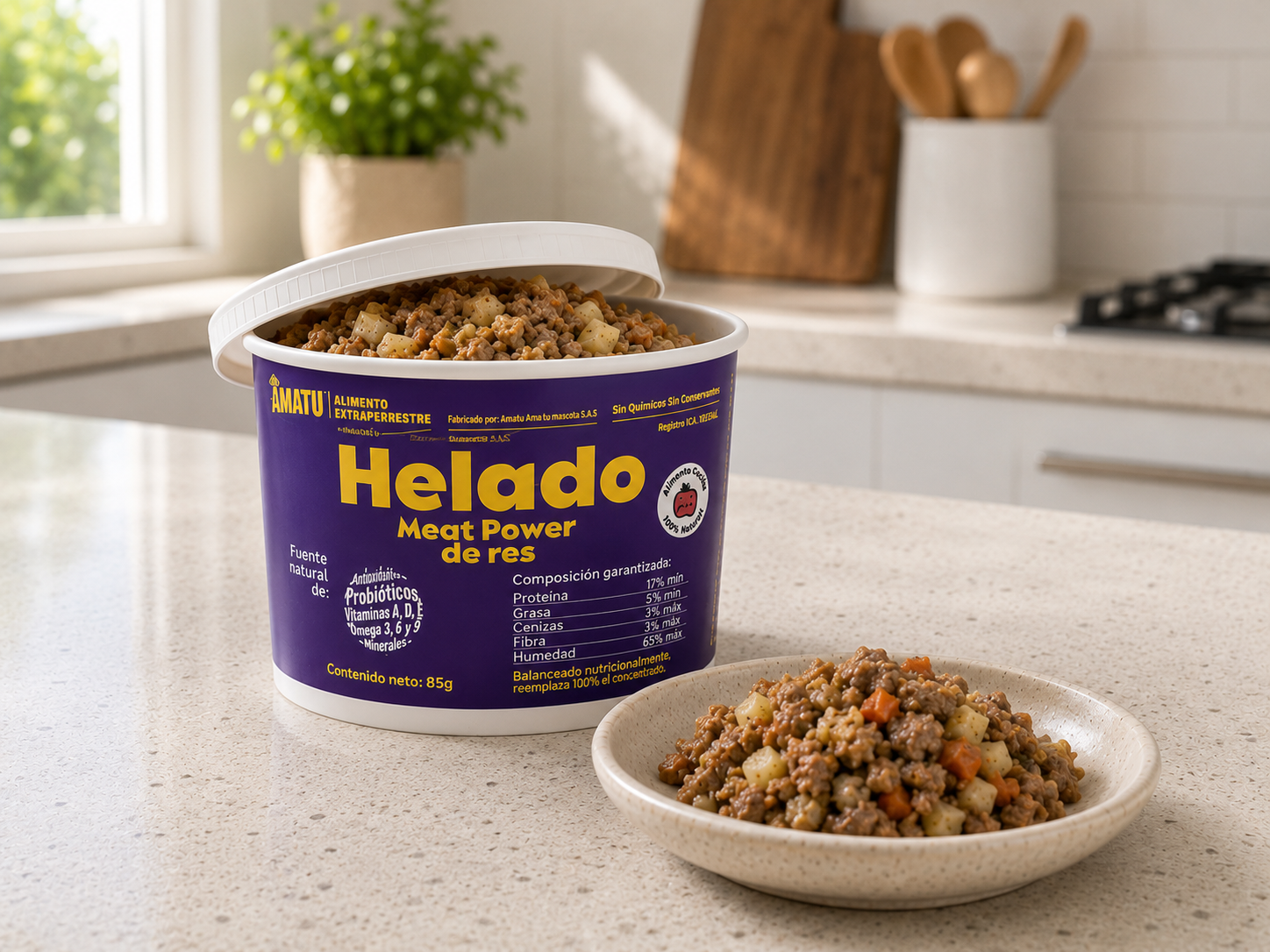 Helado de Res (suplemento con probióticos)